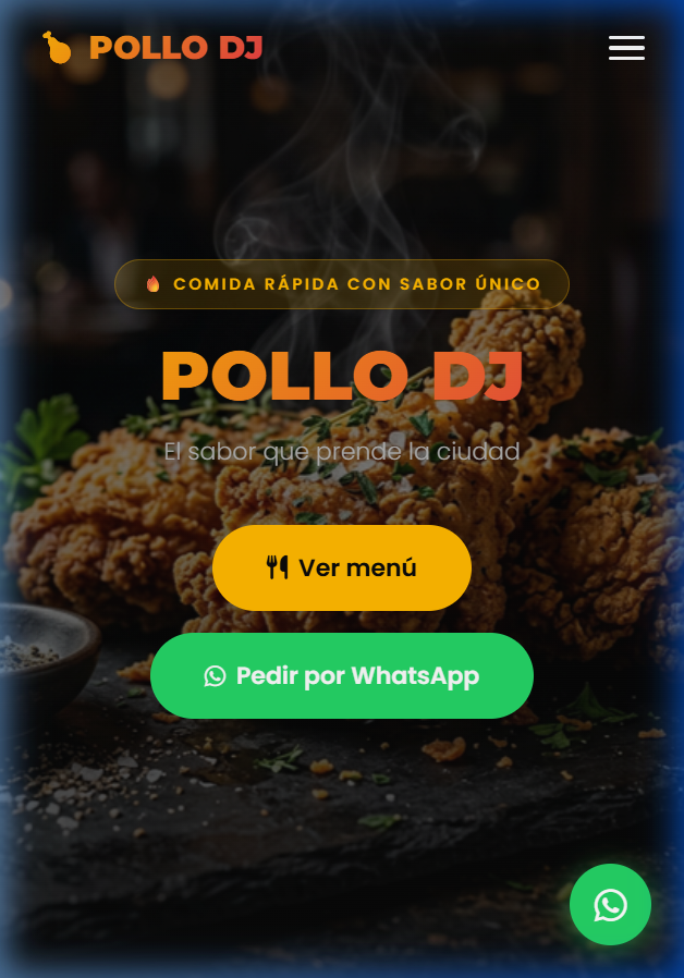 Pollo DJ — Sitio Web